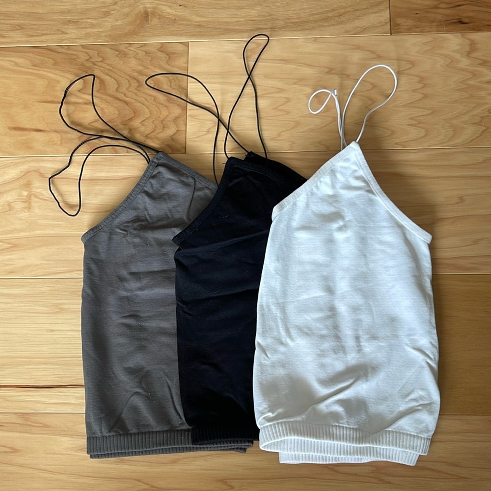 Bundle of 3 free people skinny strap seamless brami